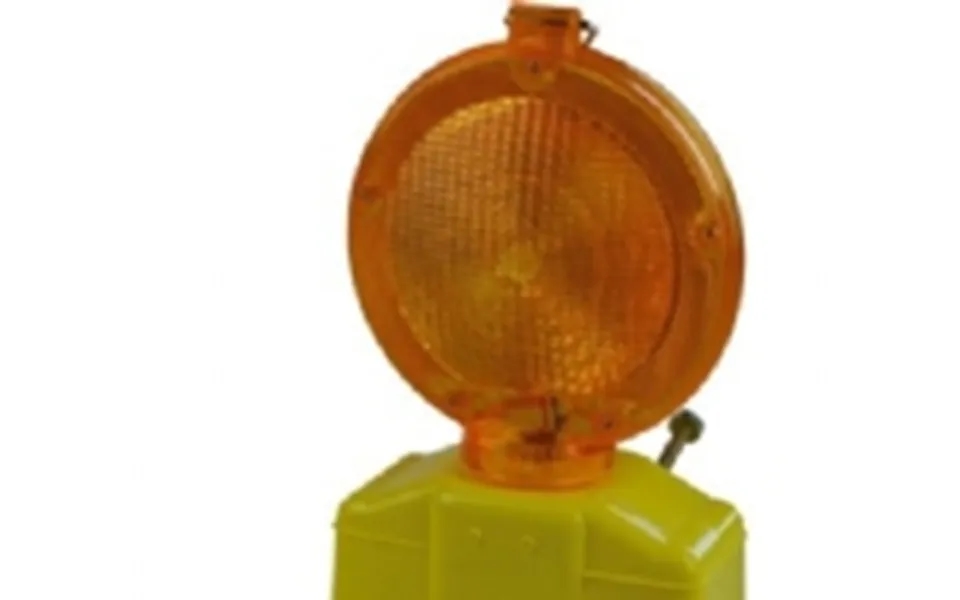 Blinklampe, Dobbelsidet Led 6v - 180mm Gul Linse, Anvender 2 Stk 6v Batteri Medfølger Ikke