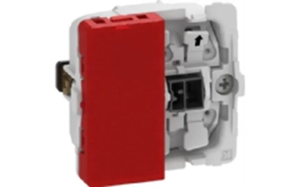 Lauritz Knudsen Fuga 1-polet Afbryder Med Led 0,5 Modul Lampe 16a - Uden Afdækning