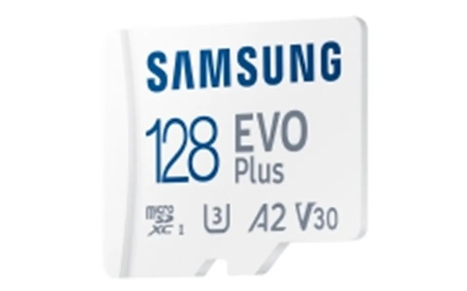 Samsung Evo Plus Mb-mc128ka - Flashhukommelseskort Microsdxc Til Sd Adapter Inkluderet