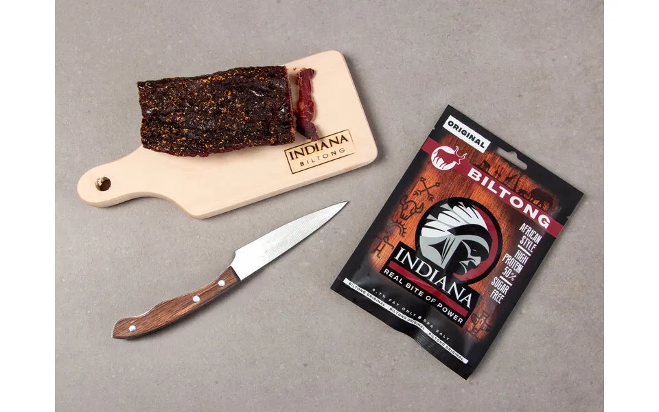 Gaveæske Indiana Jerky Med Skærebræt