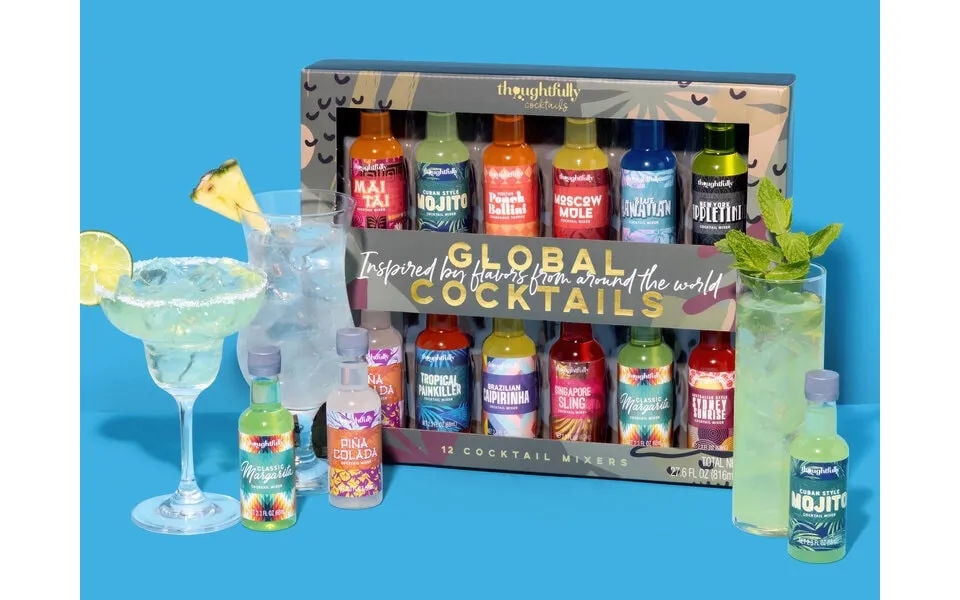 Gaveæske Med Drinkmixere Global Cocktails - Thoughtfully