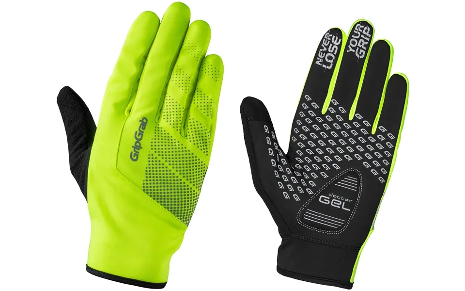 Gripgrab Cloudburst Hi-vis Midseason Handske - Hi-vis Gul