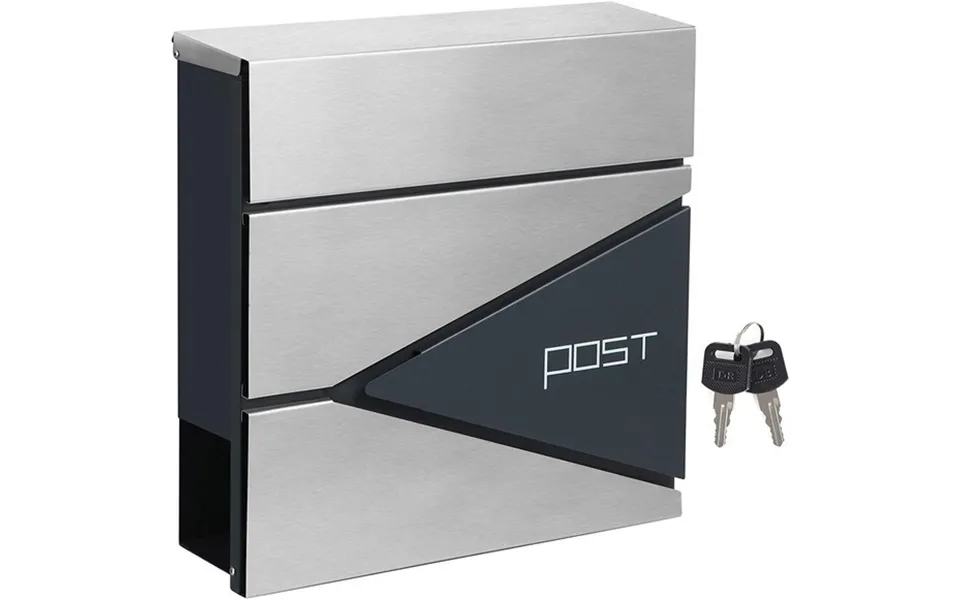 Brevkasse Med Avisrør - Væghængt Postkasse