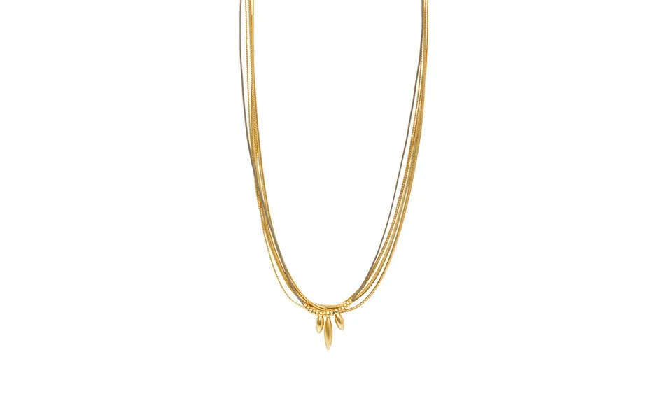 Dansk Copenhagen Halskæde Med 14 Karat Guld - Daisy Bloom