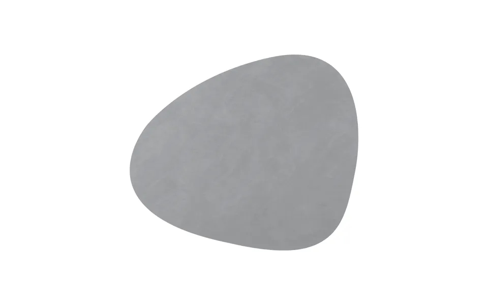 Lind Dna Dækkeserviet I Læder. Curve Lysegrå Middag Størrelse 95,- Kr