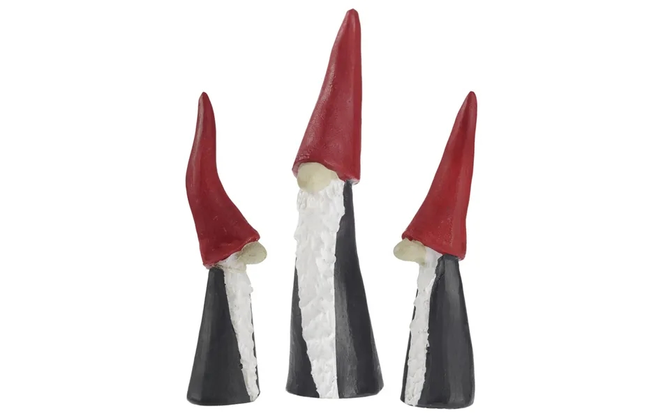 Små Lange Nisser, 3 Stk. I Sæt - Flot Julepynt