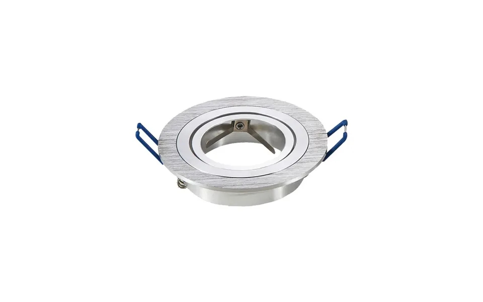 Downlight Kit Uden Lyskilde - Hul Ø7,5 Cm, Mål Ø9,1 Cm, Børstet Aluminium, Vælg Mr16 Eller Gu10 Fatning