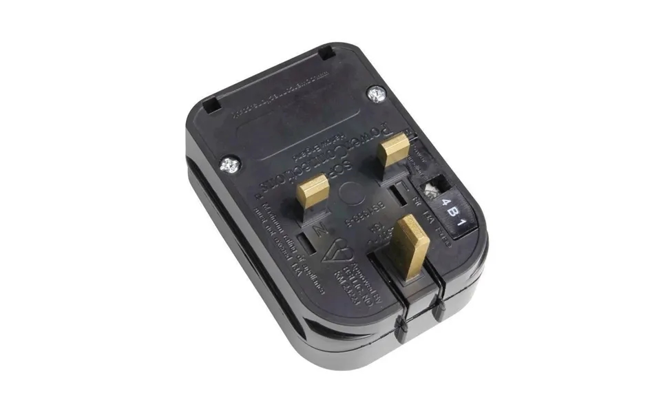 Adam Hall Converter Safety Plug Uk Black 13 A - Kscp 3