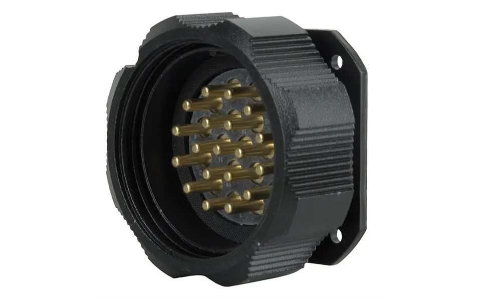 Amphenol Socapex 19-pin Han-chassis-stik