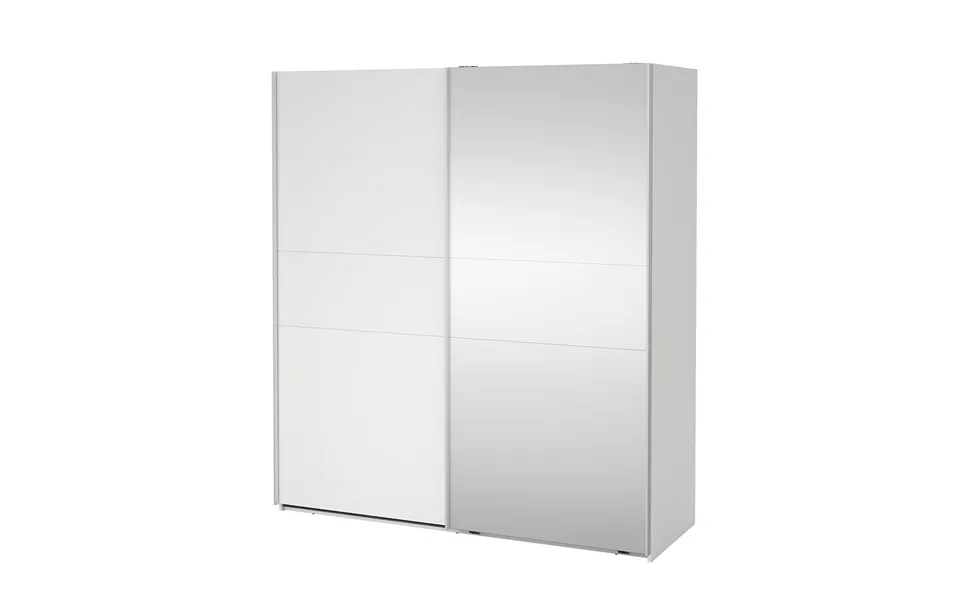 Como Skydedørsskab 2 Låger 180x200cm Hvid