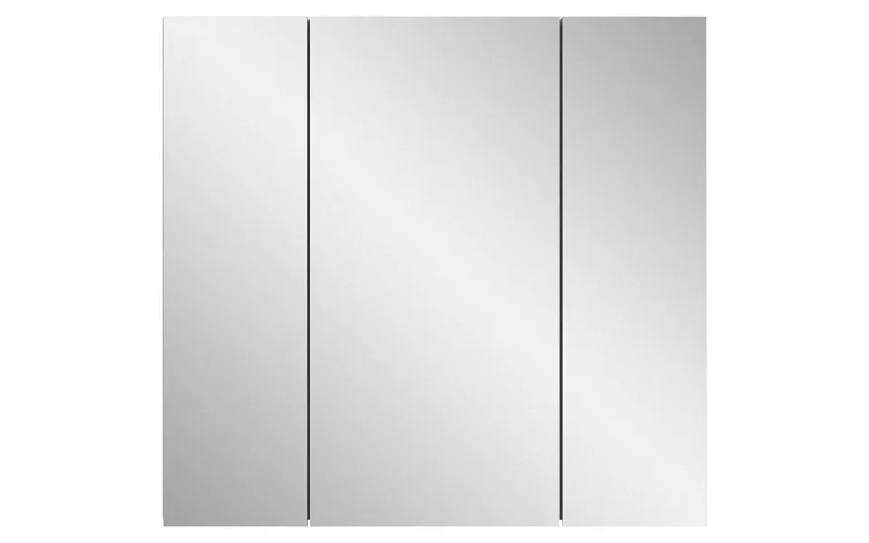 Vira Spejlskab Badeværelse 3 Låger Højglans Hvid,hvid