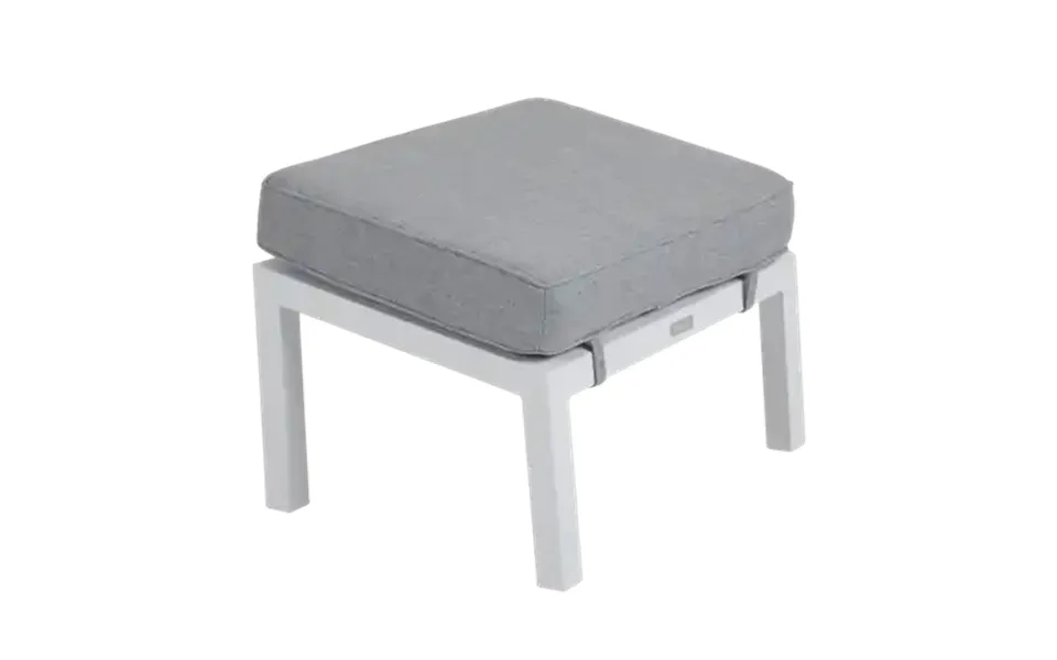 Belfort Fodskammel Hvid - Loungemøbler