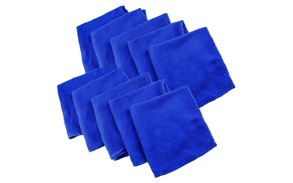 10x Mikrofiberklude - Blå