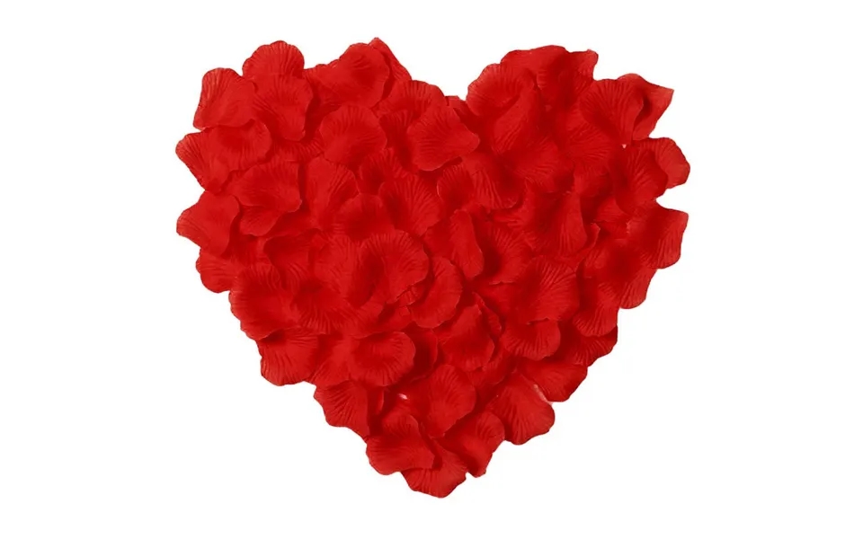 500x Genanvendelige Rosenblade - Rød