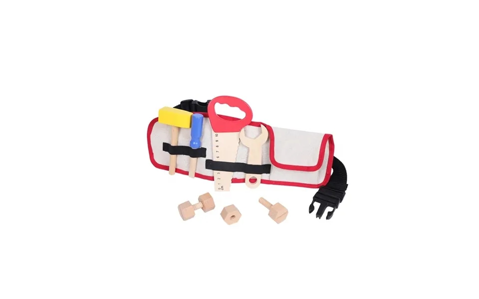 Børns Træværktøjssæt Med Bælte - 9 Stk