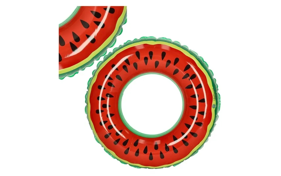 Farverigt Oppusteligt Vandmelon Strandhjul