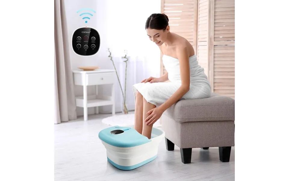 Fodbadsmassager Foldbar Elektrisk Fodbadevarmer 33,5 X 41 X 20,5 Cm Blå