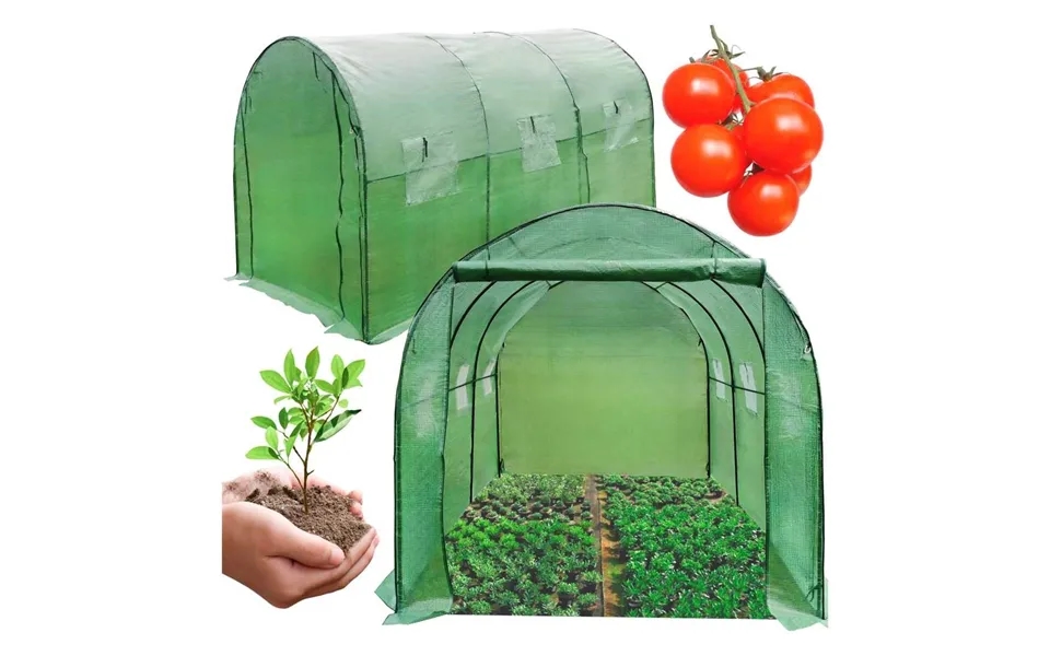 Folie Drivhustunnel 6 Vinduer 3x2x2 M