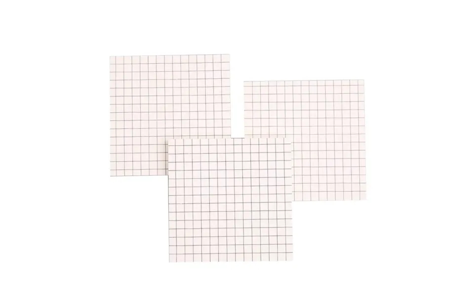 Klæbe Sedler - Hvid Med Rutmønster