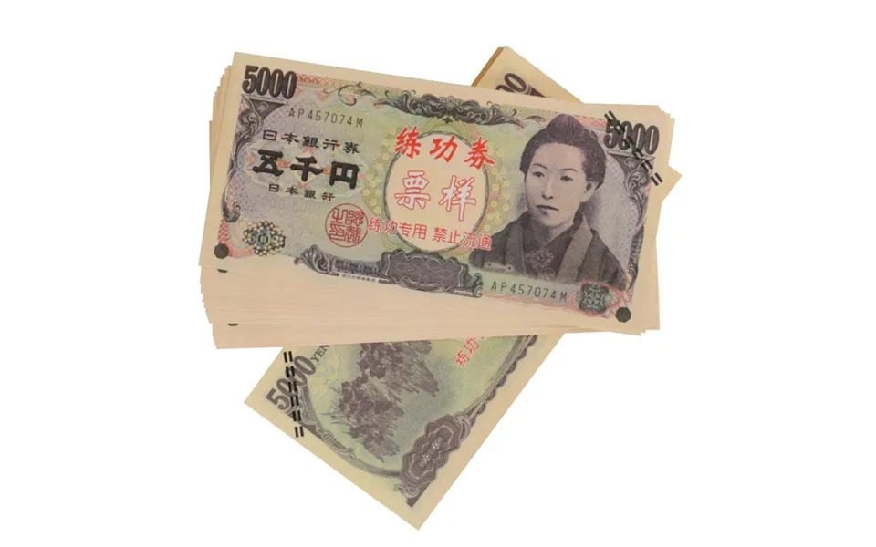Legetøjspenge - 5 000 Japansk Yen 100 Sedler
