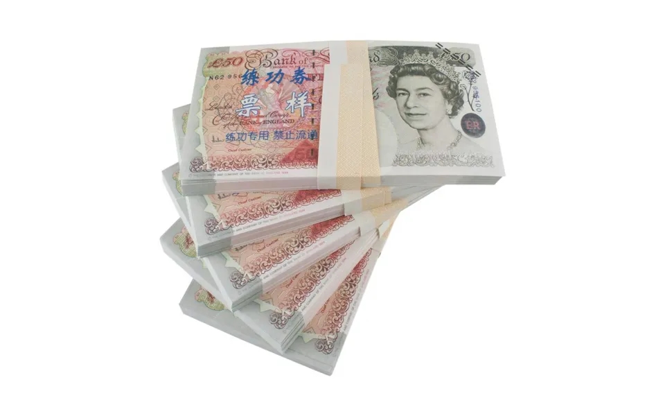Legetøjspenge - 50 Britiske Pund 100 Sedler