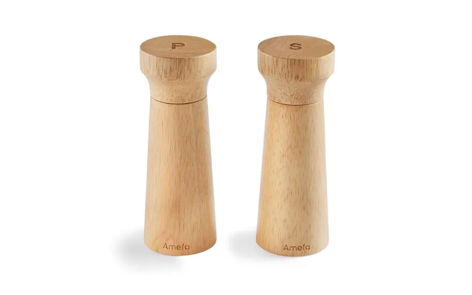 Salt & Pebermølle Moderne Træ 15cm 2-p
