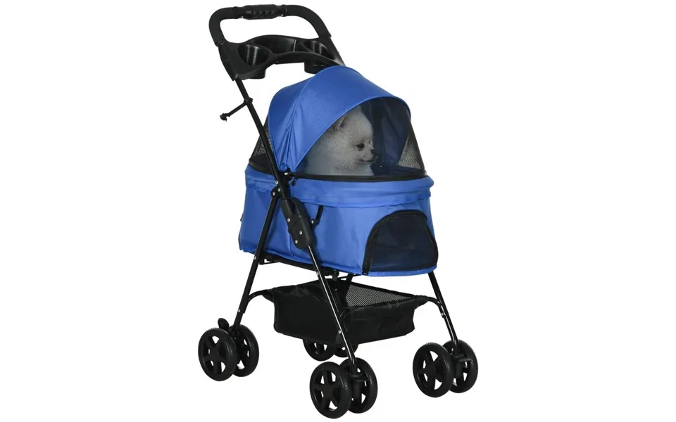 Sammenfoldelig Hundeklapvogn Til Små Hunde Og Katte