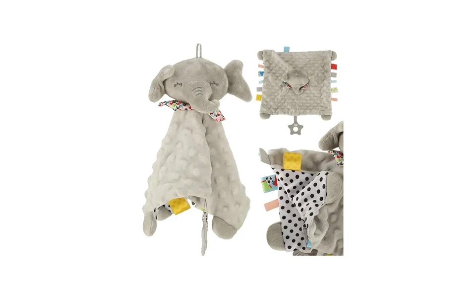 Sensorisk Elefantmaskot Med Teksturer Og Bidering