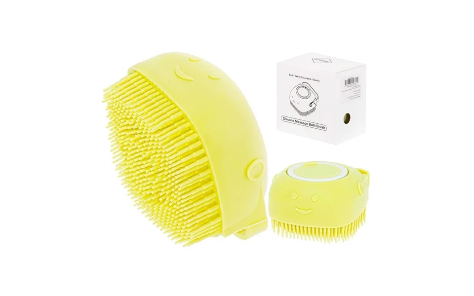 Silikonebørste Med Shampoo Dispenser Til Kæledyr