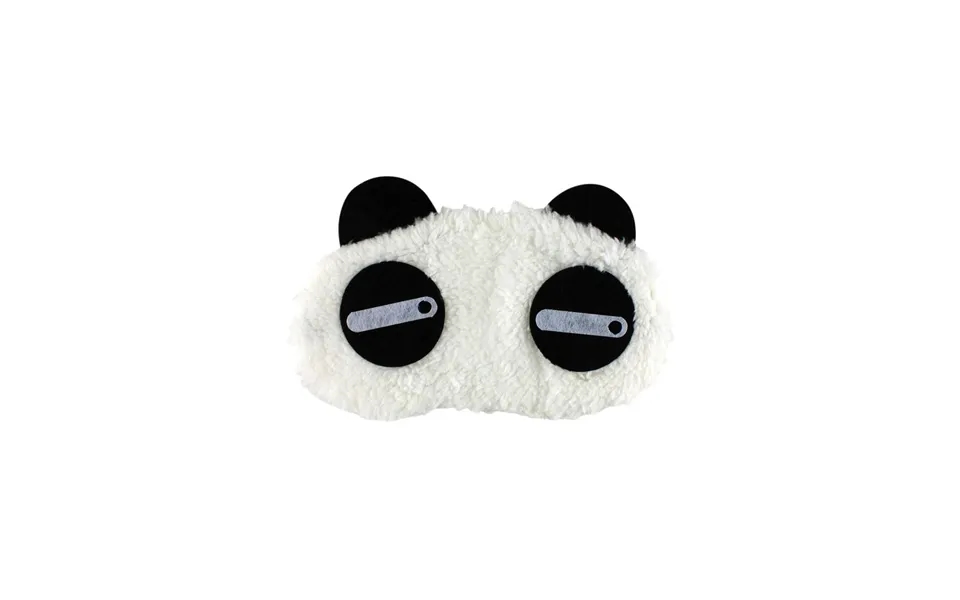 Sneaky Panda - Fluffy Sovemaske Til Rejser Og Afslapning