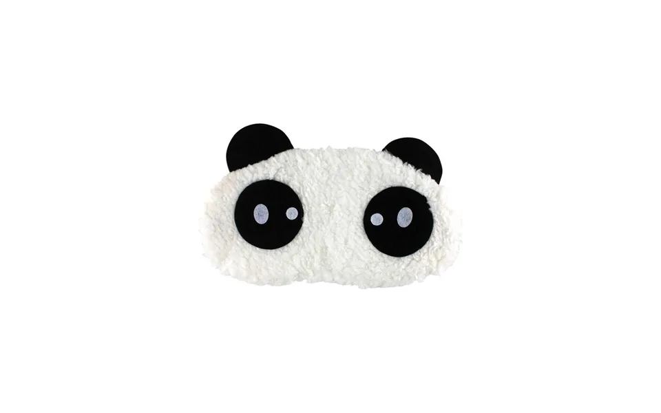 Uskyldig Panda - Fluffy Sovemaske Til Rejser Og Afslapning