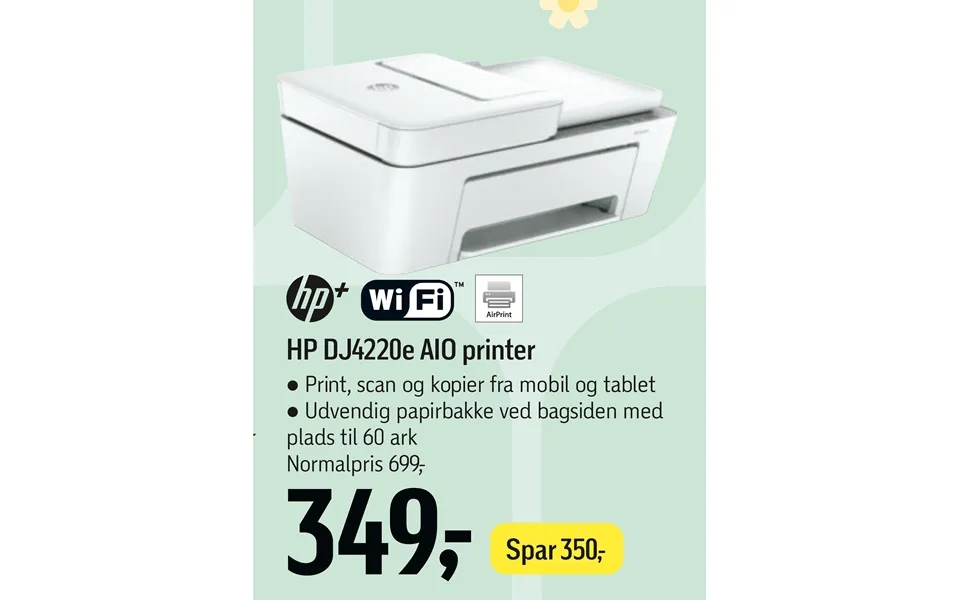 Hp Dj4220e Aio Printer
