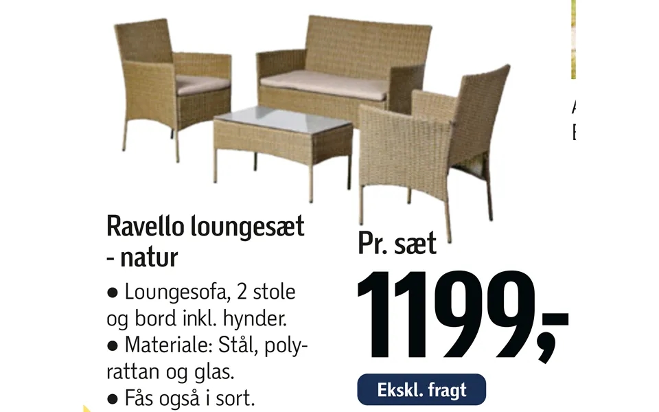 Ravello Loungesæt - Natur