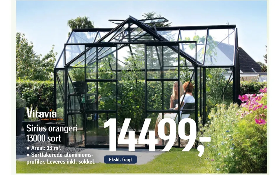 Sirius Orangeri 13000 Sort