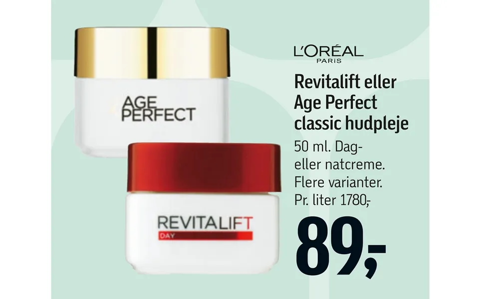 Revitalift Eller Age Perfect Classic Hudpleje