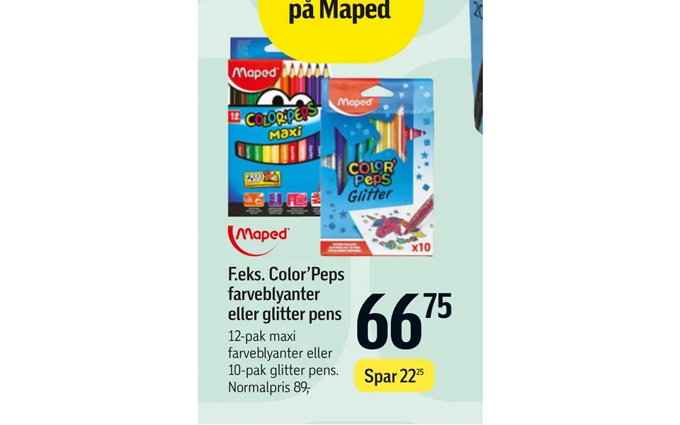 Farveblyanter Eller Glitter Pens