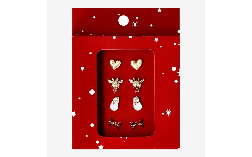 Sæt Med Juleøreringe - 4 Par