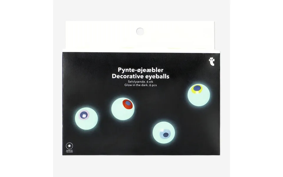 Selvlysende Øjenkugler - 6 Stk