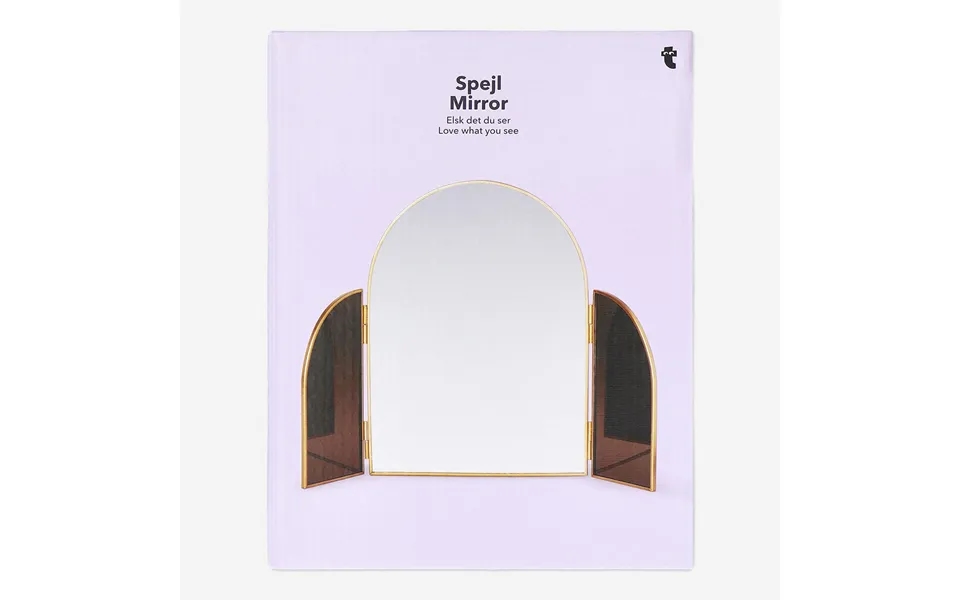 Fold-out Brass Mirror