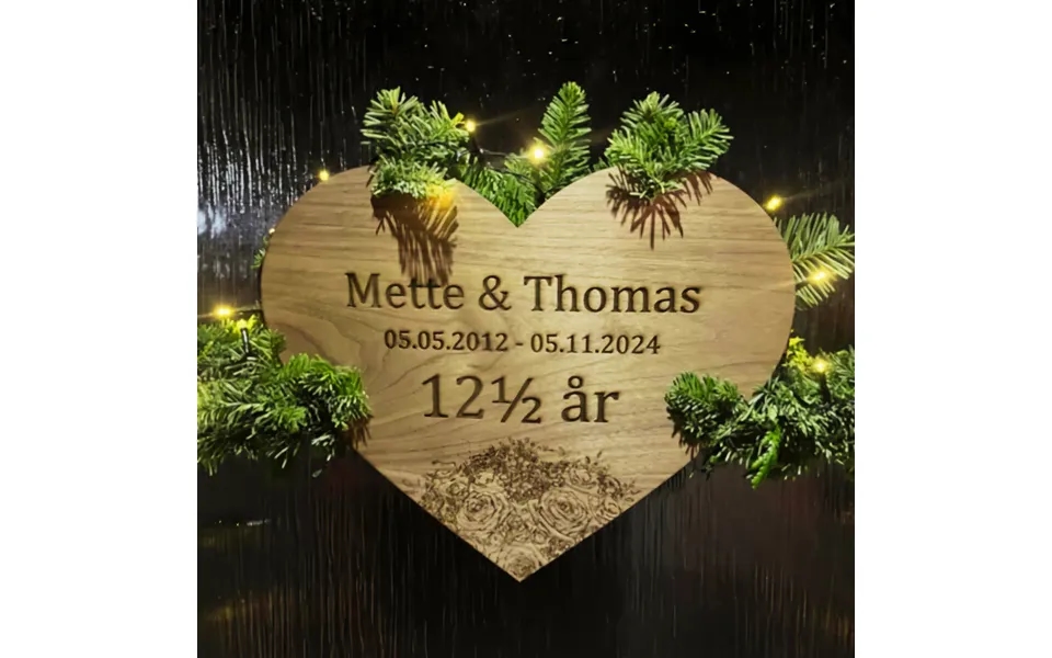 Hjerte Til Æresport - Vælg Selv Design Sølv Akryl