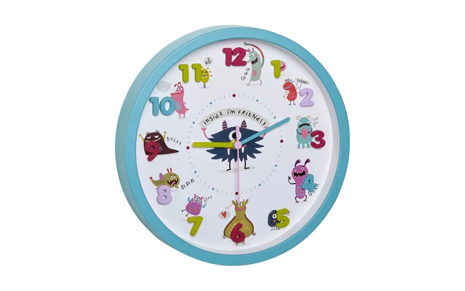 Børne Vægur Little Monsters - Ø 30 Cm