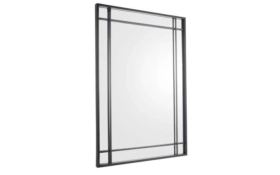 Firkantet Spejl M. Ramme I Metal - 86,5 Cm