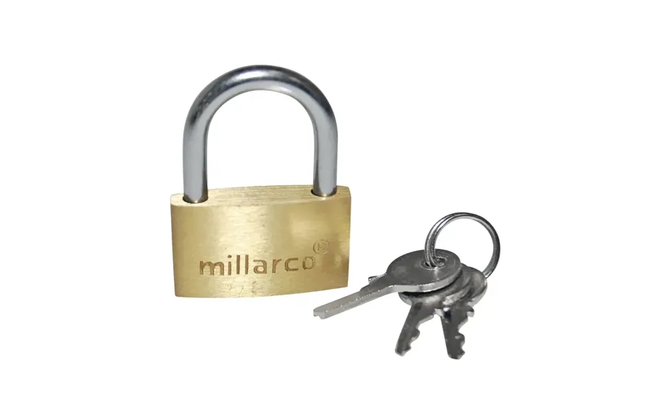 Mi-lock Hængelås Messing - 30 Mm. Kampagne