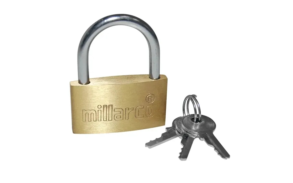 Mi-lock Hængelås Messing - 40 Mm. Kampagne