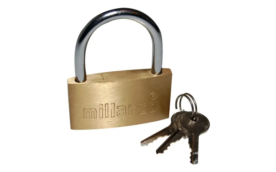 Mi-lock Hængelås Messing - 50 Mm. Kampagne