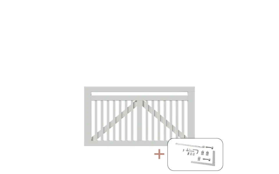 Plus Linea Bred Låge Inkl. Beslag - 150x80 Cm