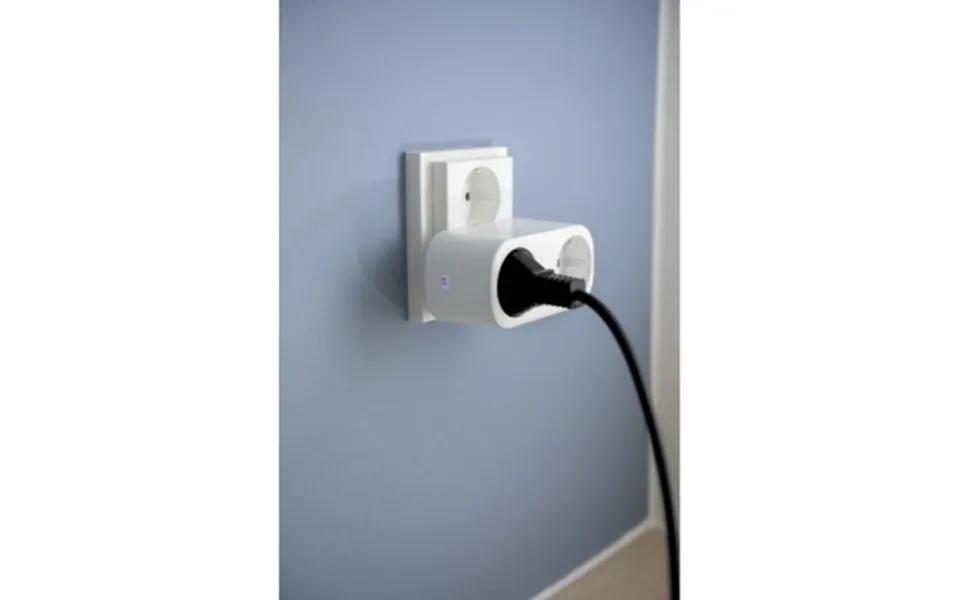 Airam Smarthome 2-vejs Stikdåse Med Timer 9620102 Modsvarer N A