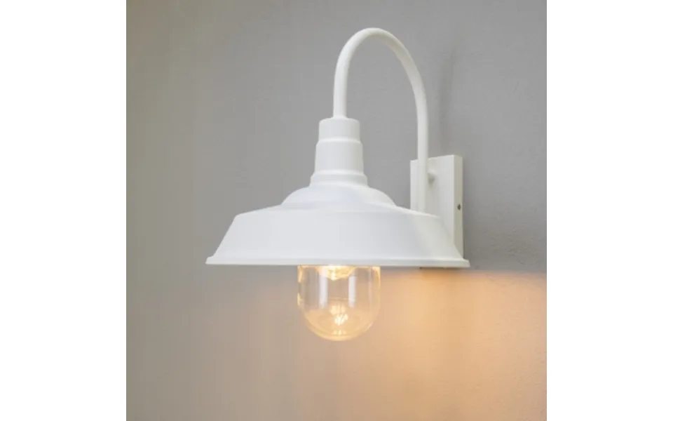 Konstsmide Trapani Væglampe Hvid E27 Gløde Klart Glas 7354-250 Modsvarer N A