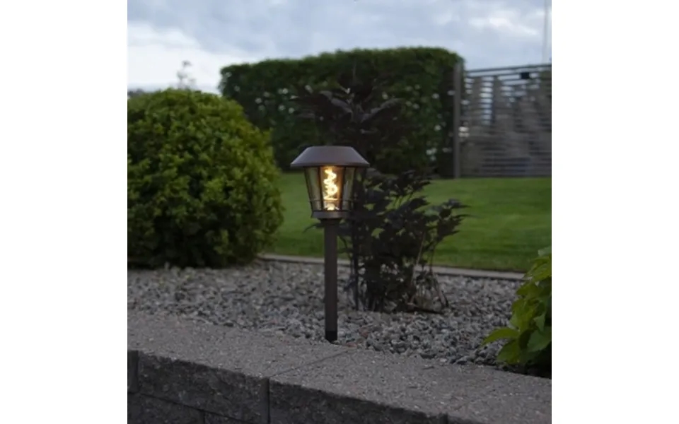 Star Trading Solar Pullert Brun 35cm 482-34 Modsvarer N A