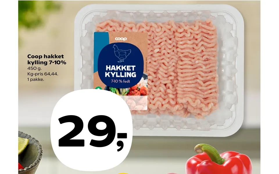 Coop Hakket Kylling 7-10%